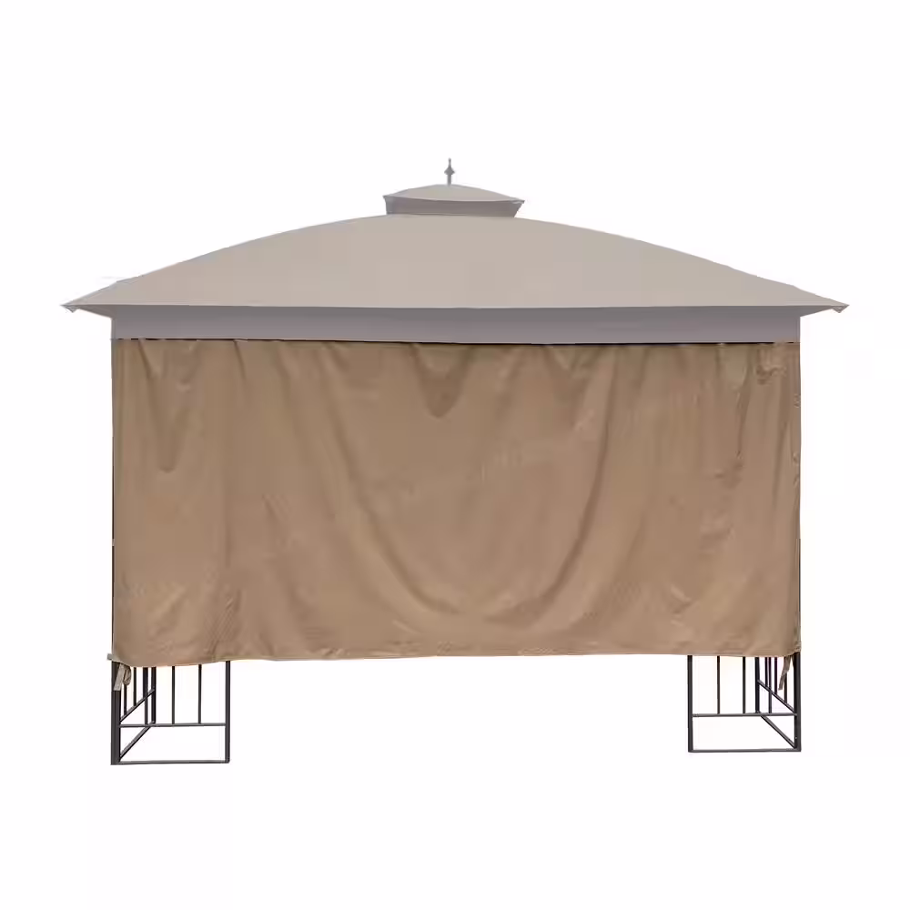 APEX GARDEN Universal 10 ft. Gazebo Privacy Screen Curtain (1 Side Wall Only)