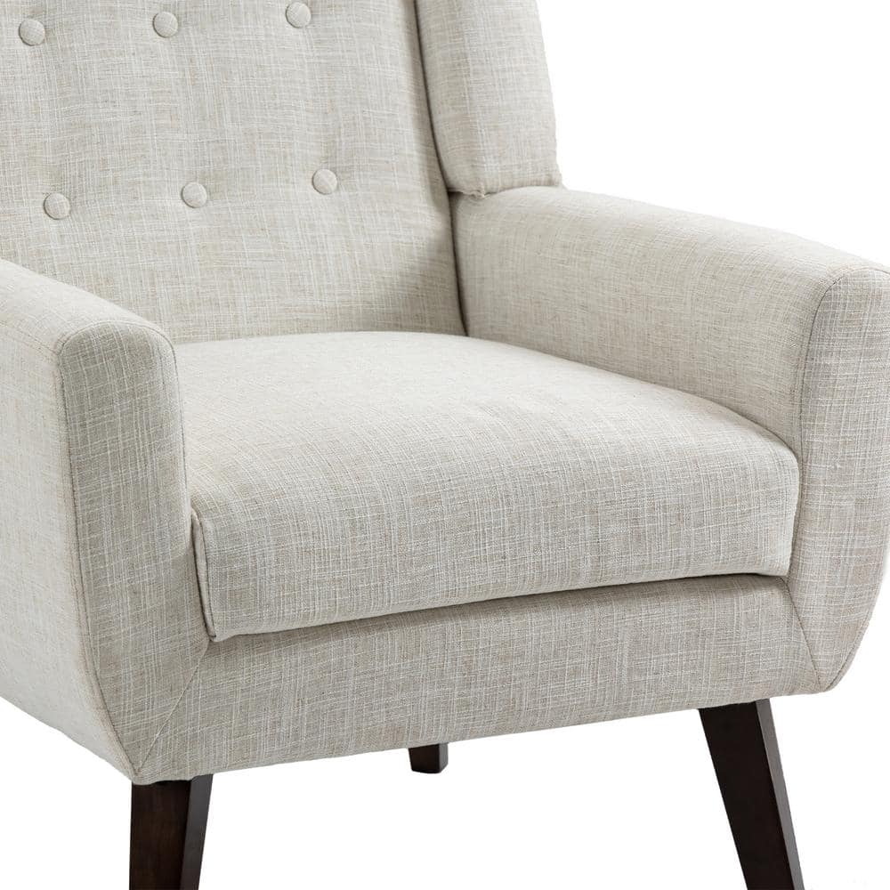 Uixe Beige Upholstery Arm Chair (Set of 1)