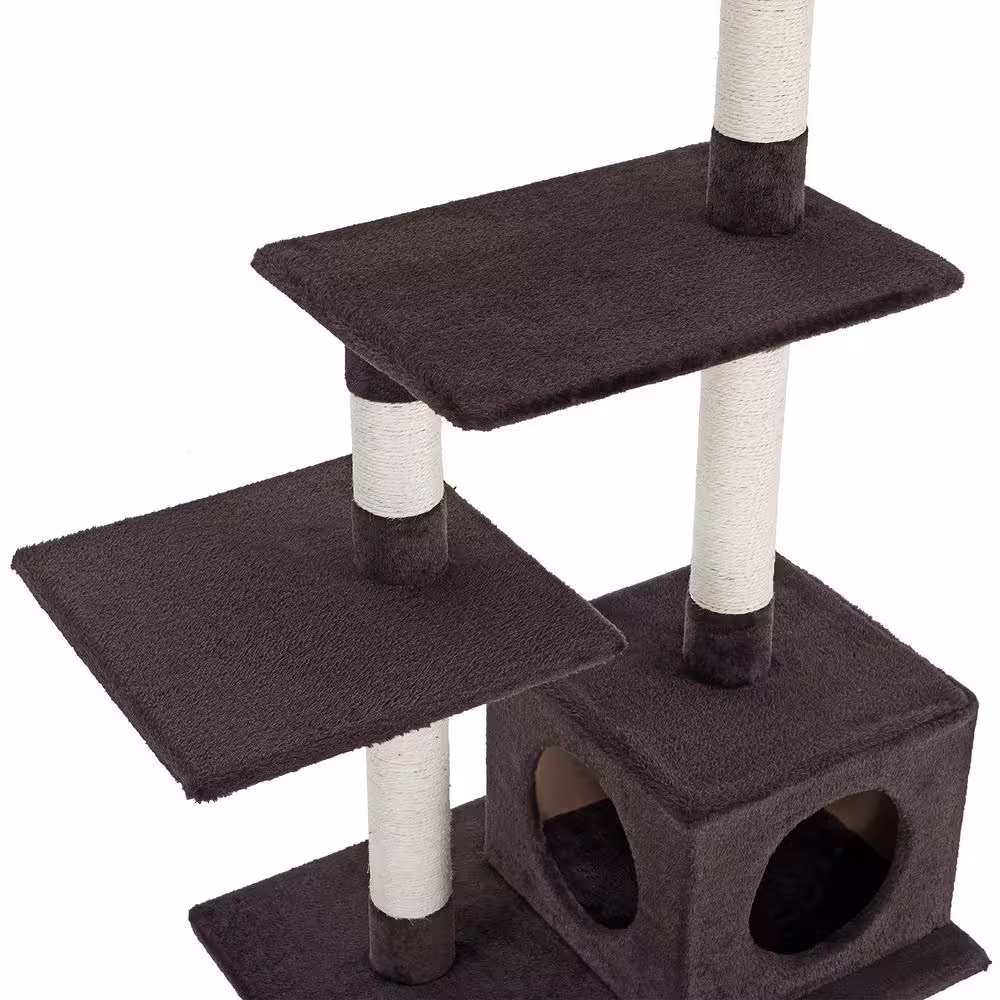 Sam's Pets Randolph 43 in. Brown Cat Tree