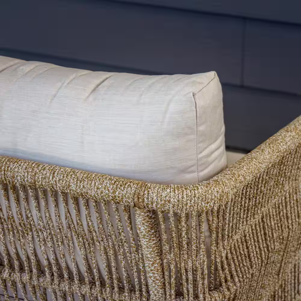 Canopy Palm 4-Piece Resin Wicker Patio Deep Seating Set with Sunbrella Cast Pumice Cushions