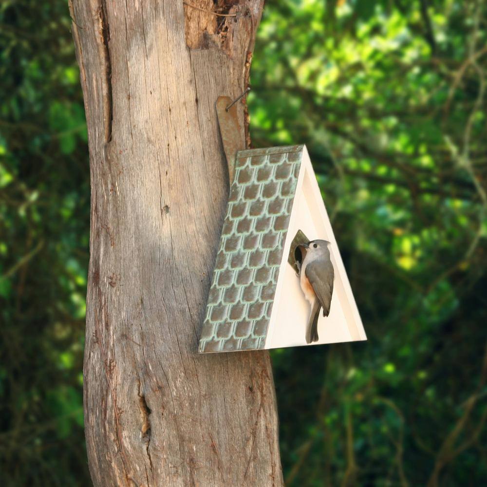 Good Directions Swiss Chalet Bird House Verdigris Pure Copper Roof