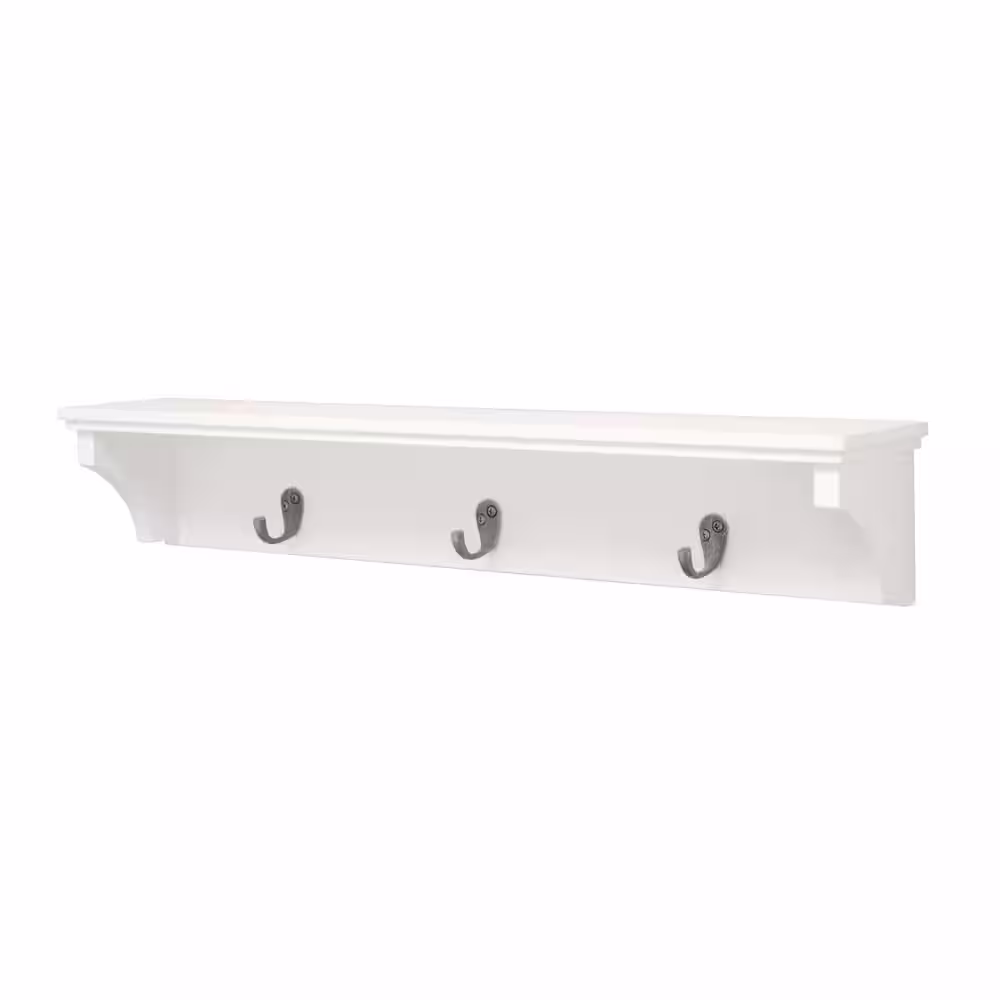 Kiera Grace kieragrace KG Finley Wall Shelf, 3 Hooks