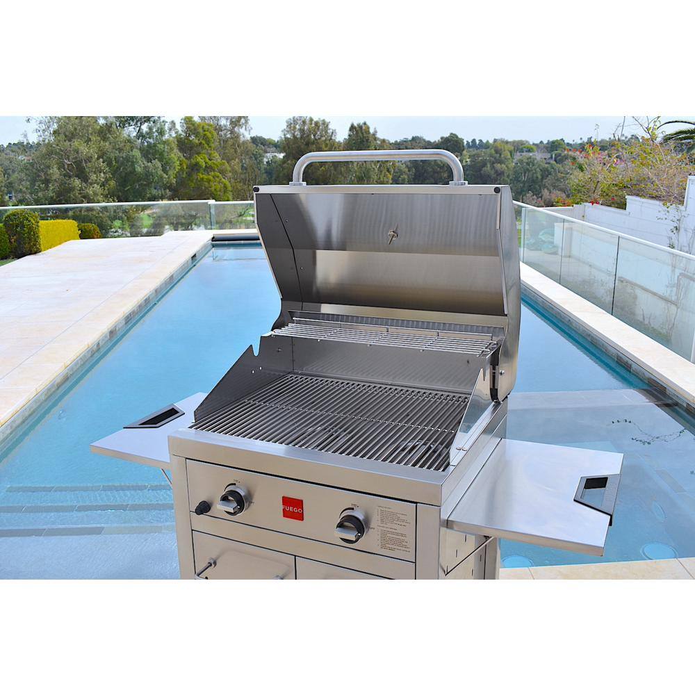 Fuego Premium 2-Burner Natural Gas Grill in 304 Stainless Steel
