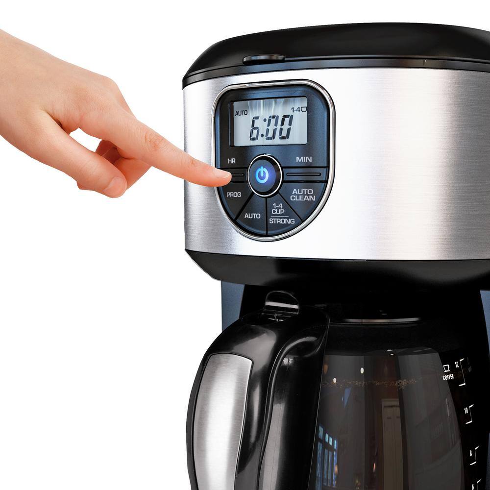 12 Cup Stainless Steel Programmable Drip Coffee Maker