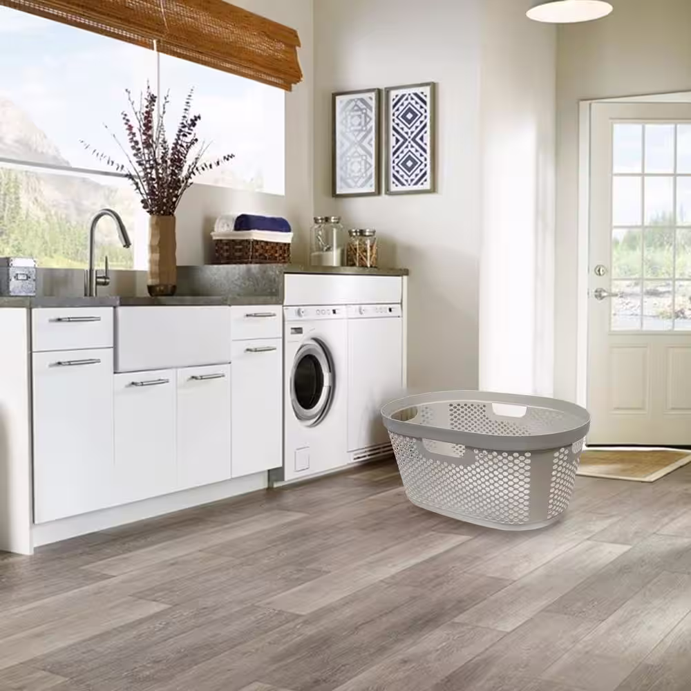 Modern Homes 40 L Laundry Basket Ivory