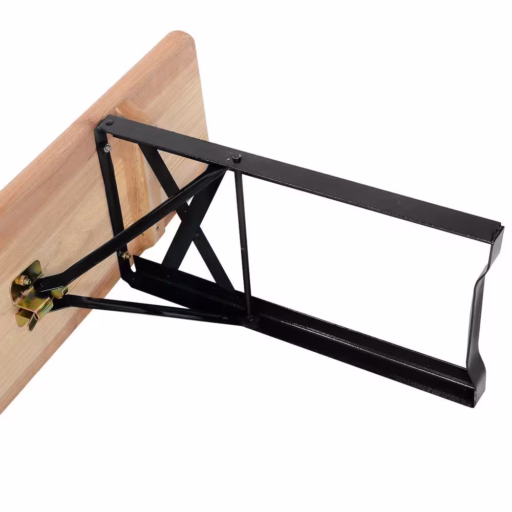 WELLFOR 3-Pieces Rectangular Metal and Wooden Picnic Table Set