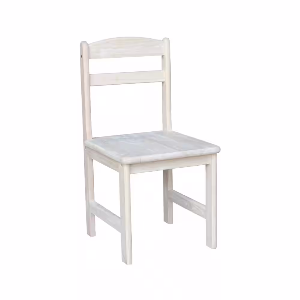 International Concepts 3-Piece Unfinished Children's Table and Chair Set
