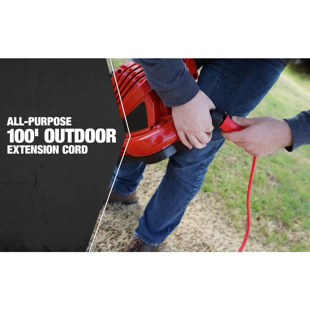 Southwire 100 ft. 14/3 SJTW Outdoor Medium-Duty Extension Cord