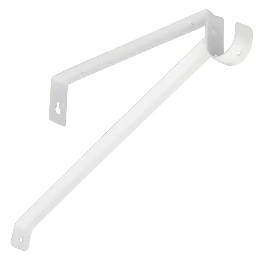 Everbilt 12.625 in. x 0.95 in. Steel Adjustable Shelf and Rod Bracket