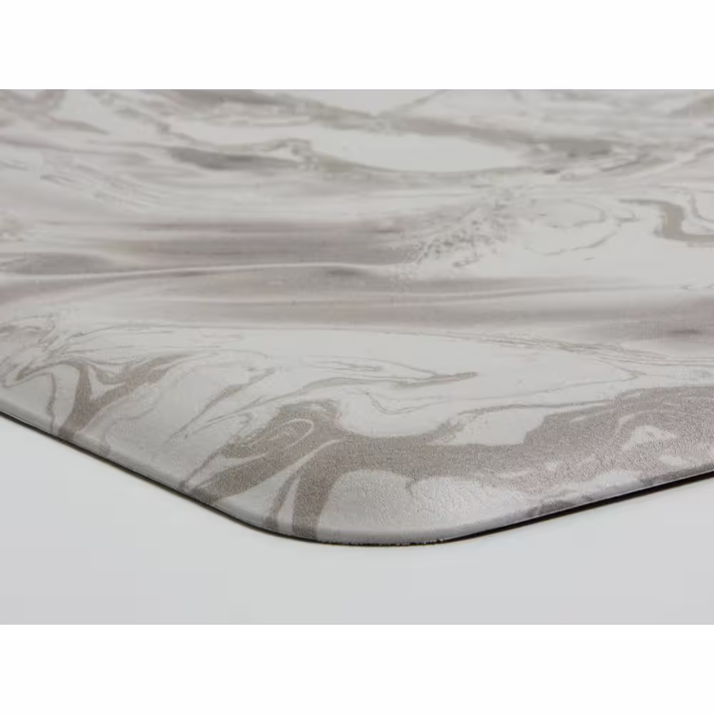 FloorPops Grey Aegean 60 in. x 20 in. Anti-Fatigue Comfort Long Mat