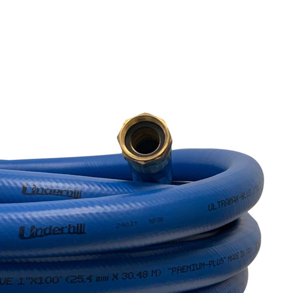 None UltraMax Blue Premium 1 in. x 100 ft. Heavy-Duty Garden Water Hose