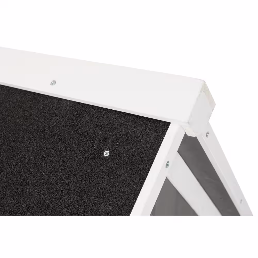 TRIXIE natura Barn Style Dog House, Elevated Pet Shelter, Weatherproof Dog House, Medium