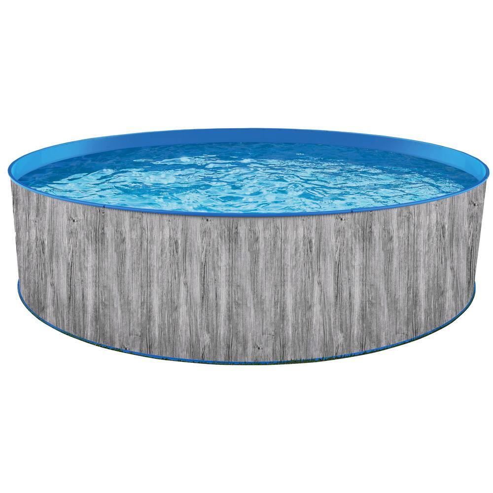 Blue Wave 12 ft. Round 36 in. D Capri Steel Wall Pool Package