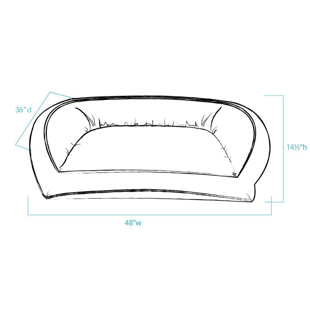 Carolina Pet Company Large/X-Large Sage Classic Canvas Bolster Bed