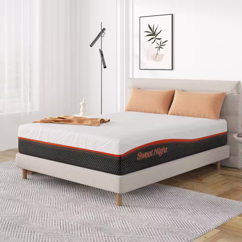 Sweetnight 12 in. Medium Hybrid Tight Top Pocket Spring Queen Mattress, Adjustable Sleep Feelings