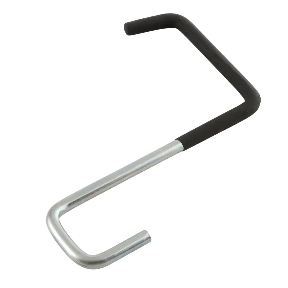 Husky 8 in. L Heavy-Duty Black Vinyl-Coated Steel Rafter Hanger Storage Hook 50 lbs.