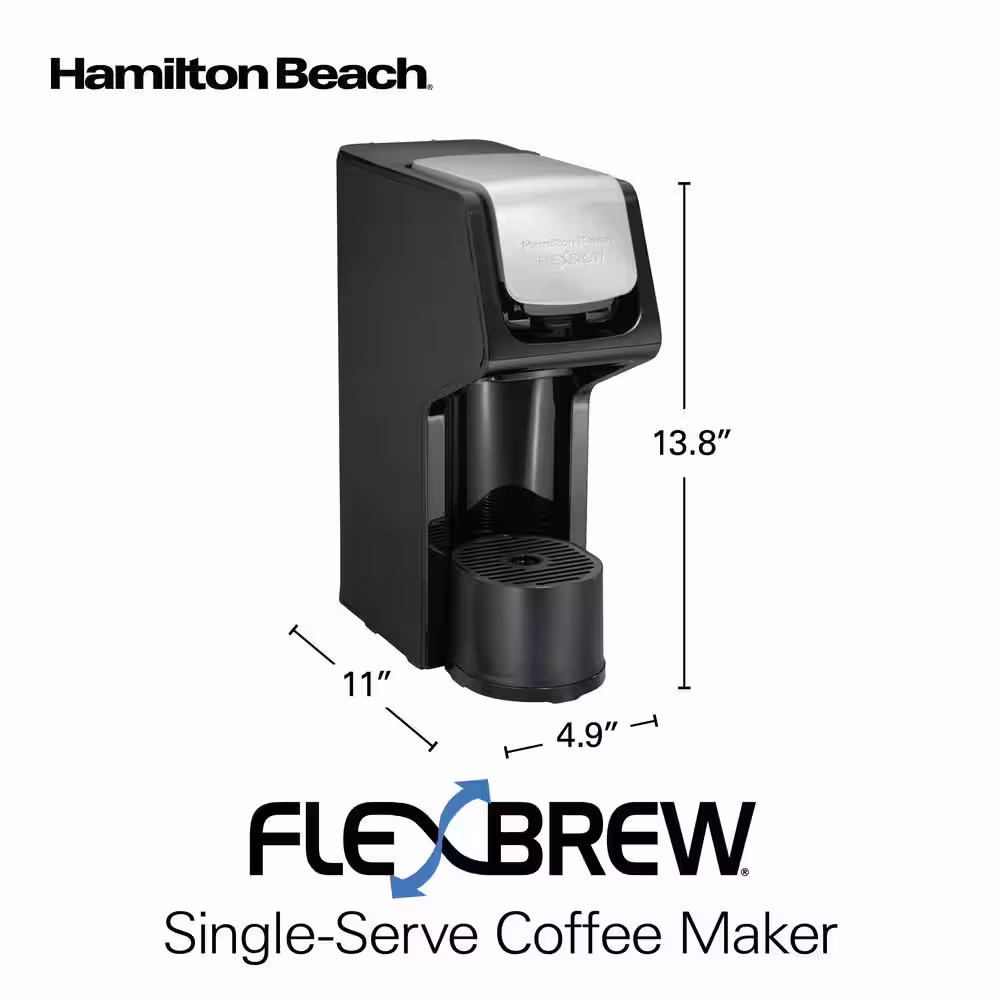 Hamilton Beach FlexBrew Black Single-Serve Coffee Maker
