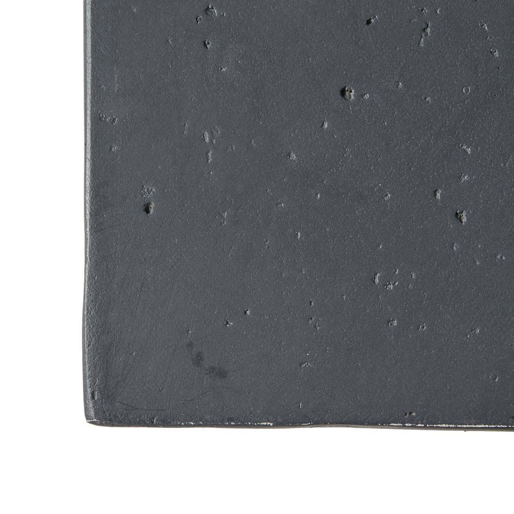 Noble House Mayfair Dark Gray Rectangular Stone Fire Pit (No Tank Holder)