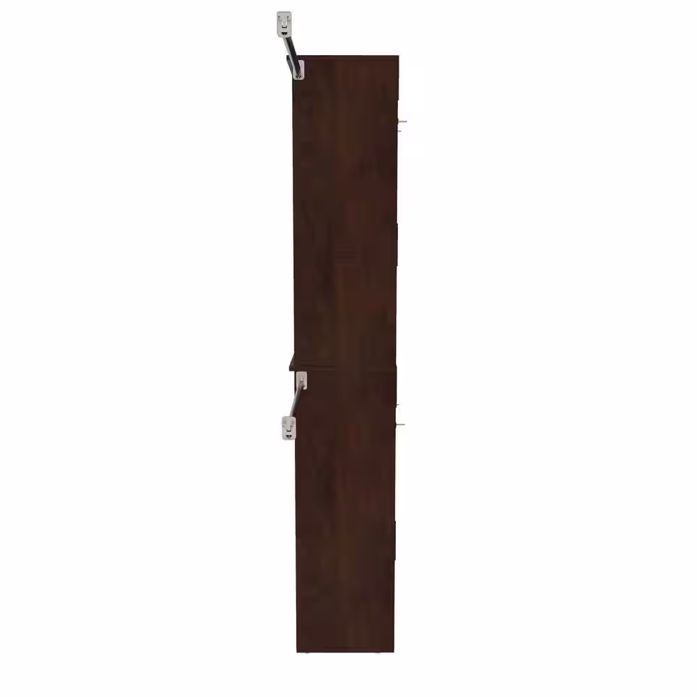 ClosetMaid Style+ 72 in. W - 113 in. W Chocolate Narrow Wood Closet System