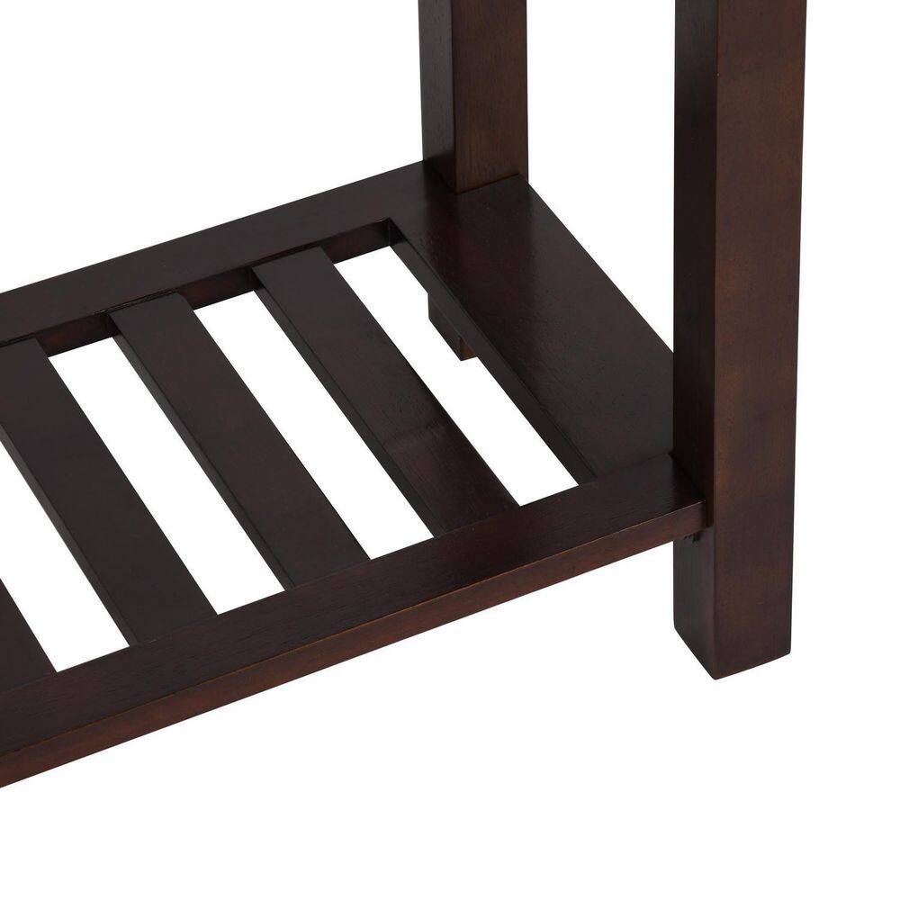 None Lockie 39.4 in. Rectangle Wood Console Table with 1-Drawer