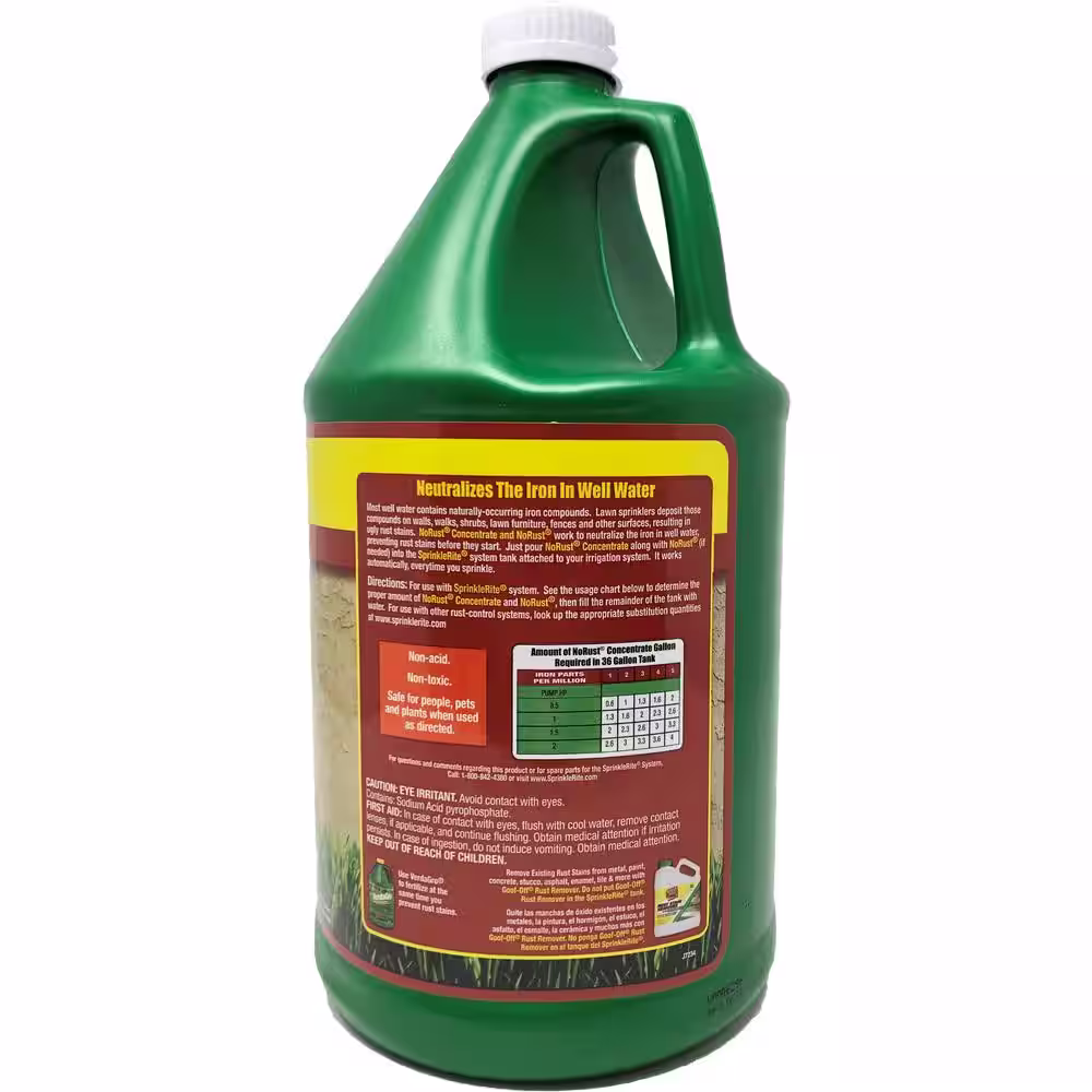 SprinkleRite 1 Gal. Super Concentrated Rust Stain Preventer for Outdoor Use