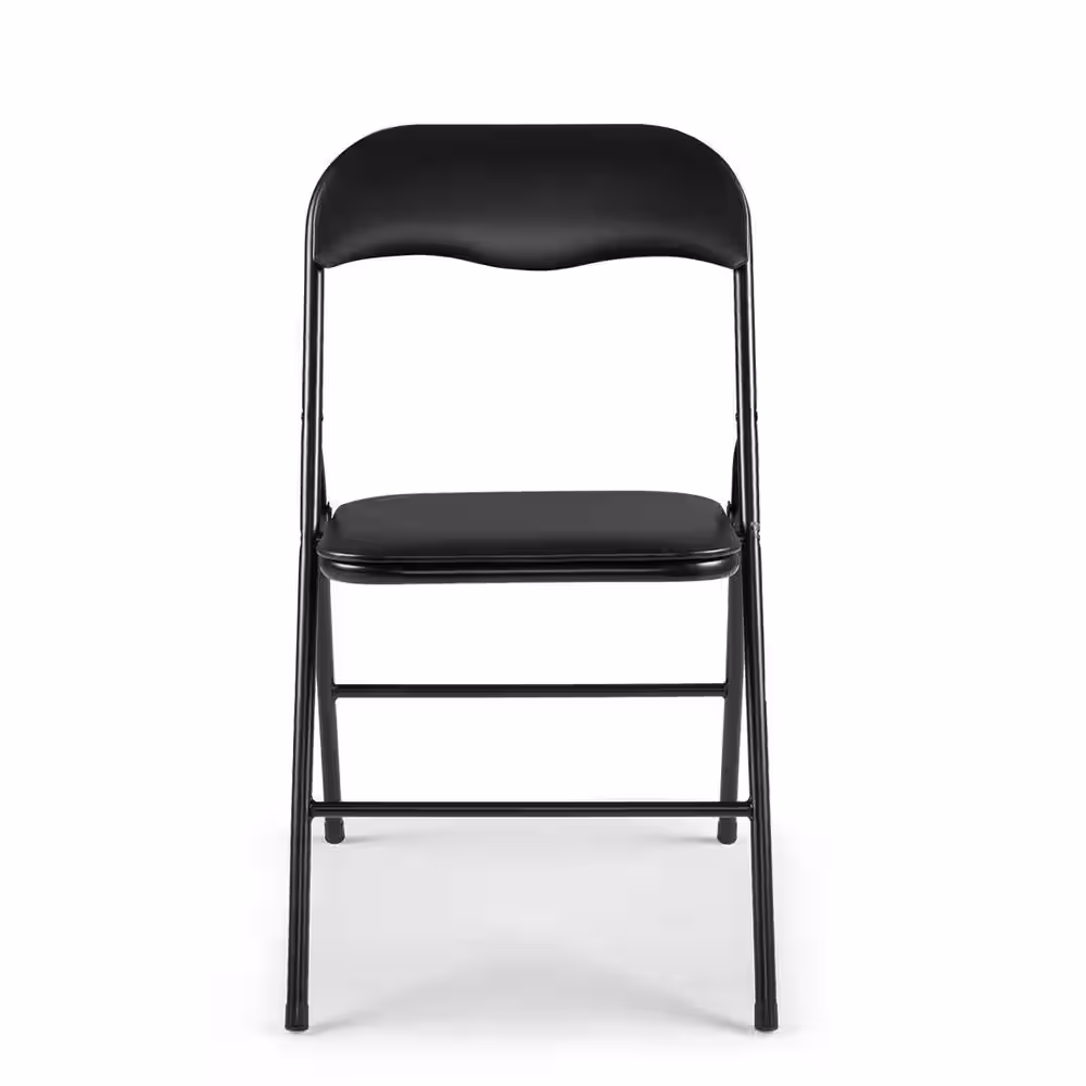 None Black Metal Folding Chair(Set of 4)