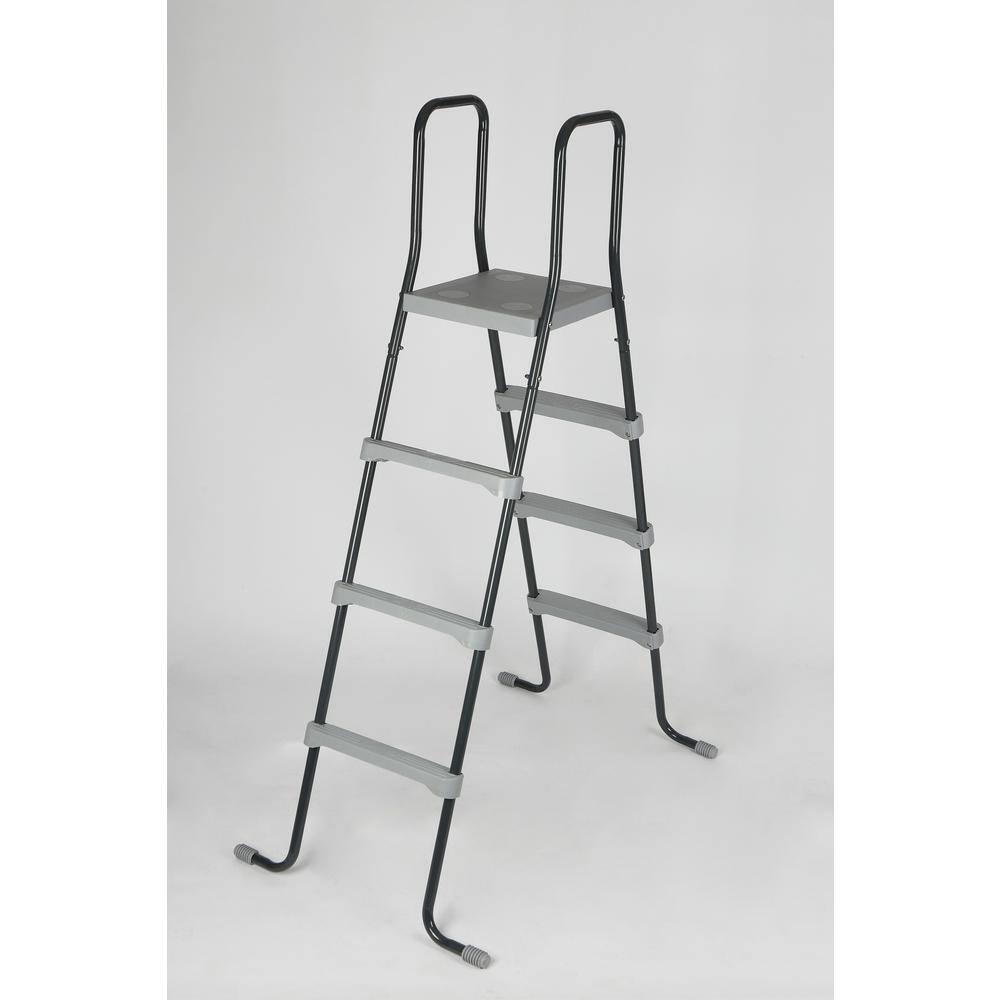 Sunneday Bluebay 18 ft. 52 in. Round Soft-Sided Pool Grey/Tan Tubing