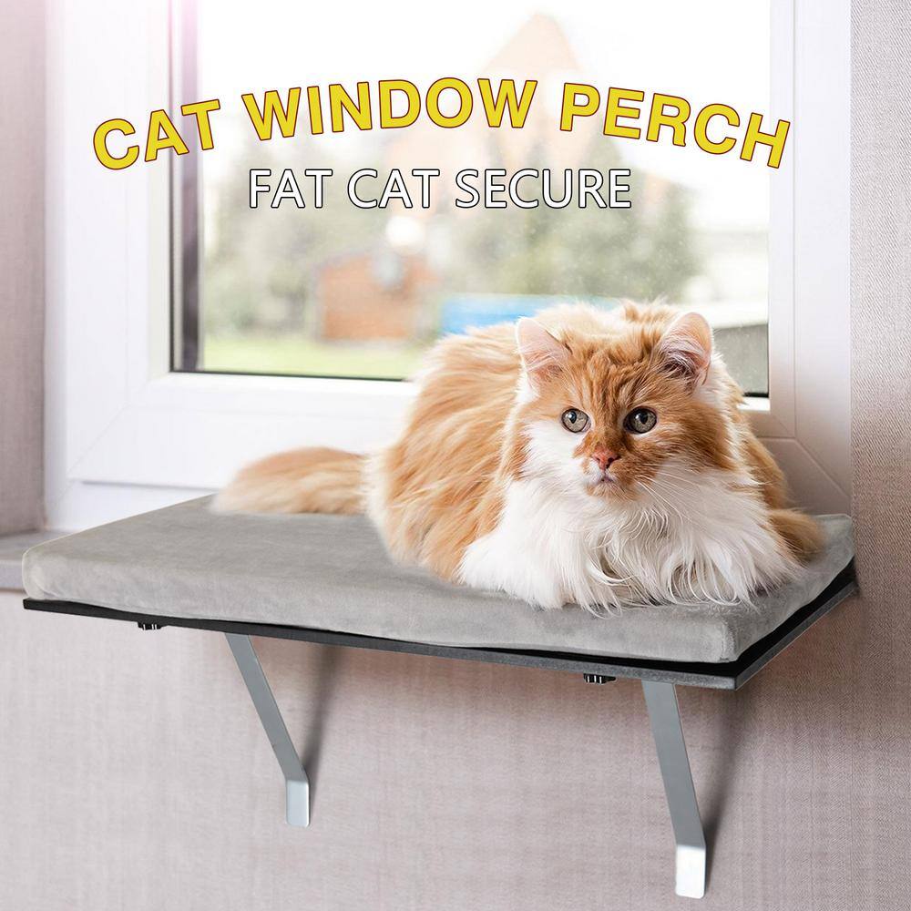 COZIWOW Cat Perch Wall-Mounted Window Seat, Large