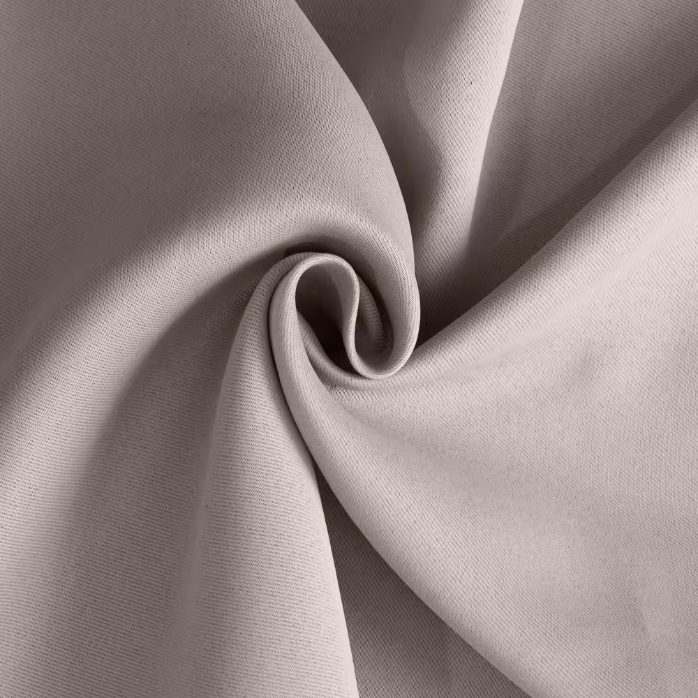 Dainty Home Hamden Solid Taupe 3D Textured Designed 54 in. W x 84 in. L Blackout Single Window Curtain