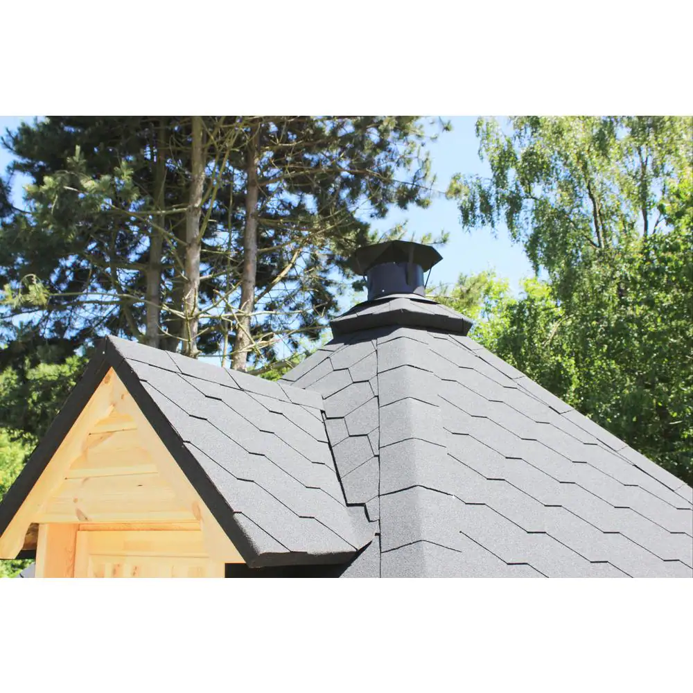 Hud-1 EZ Buildings Grill Cabin D 12 ft. x 12 ft. Octagon Grilling Cabin D.I.Y. Building Kit