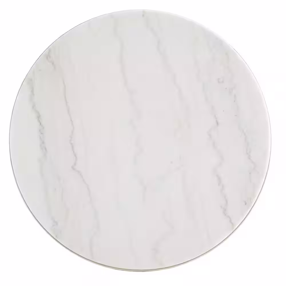 HomeSullivan Champagne Silver Marble Top Coffee Table