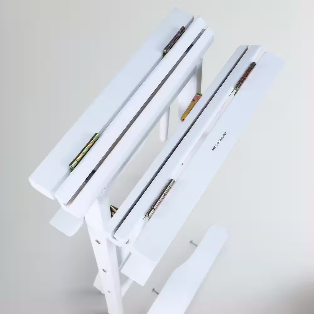 Casual Home 24 in. Director's Chair White Solid Wood Frame