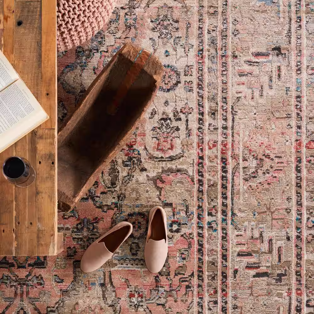 Jaipur Living Ginia Blush/Beige 7 ft. 10 in. x 11 ft. 1 in. Medallion Area Rug