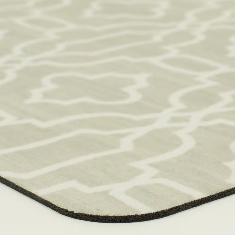 StyleWell Micro Elegance Chavet Lattice 18 in. x 48 in. Kitchen Mat