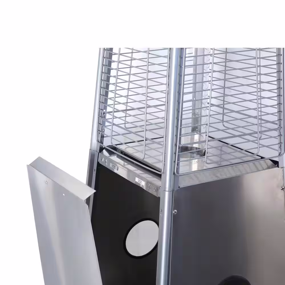 Uixe 40,000 BTU Metal Hammer Golden Pyramid Flame Propane Patio Heater