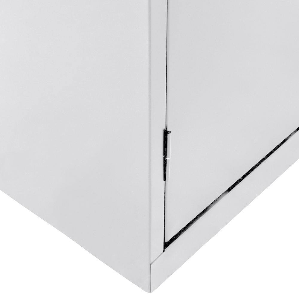 Sandusky Classic Series Steel Combination Cabinet with Adjustable Shelves in Dove Gray (72 in. H x 36 in. W x 18 in. D)