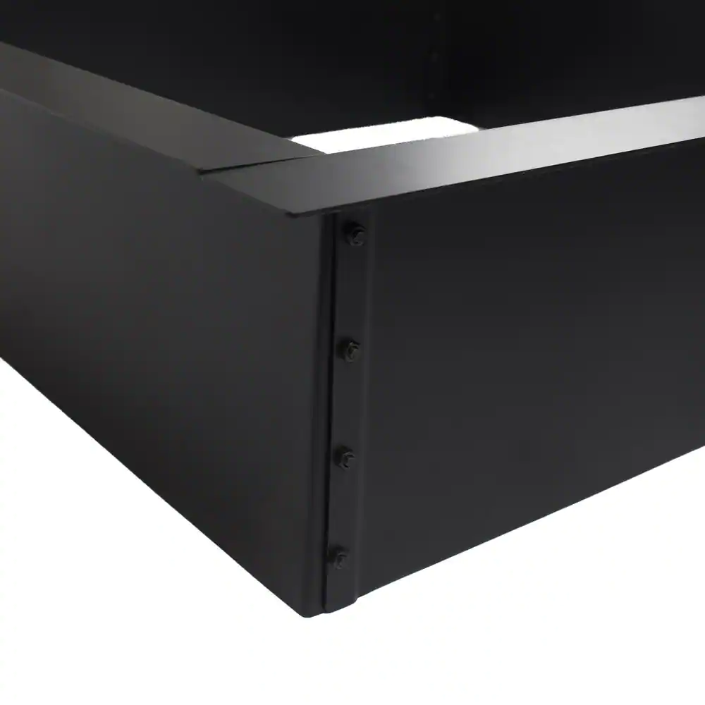 Pleasant Hearth 36 in. x 10 in. Square Solid Steel Wood Fire Pit in Black