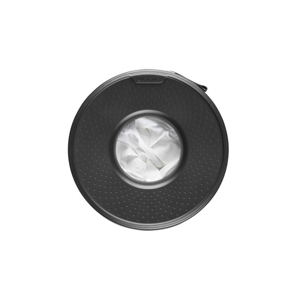 Brabantia 9.2 Gal. (35L) White Laundry Hamper with Gray Plastic Lid