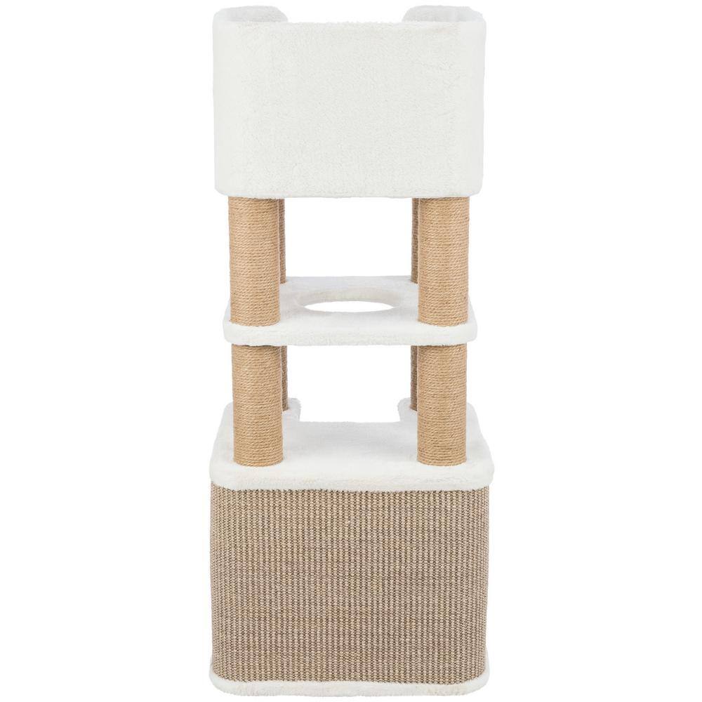 TRIXIE Lucano Cat Tree, Cream/Taupe