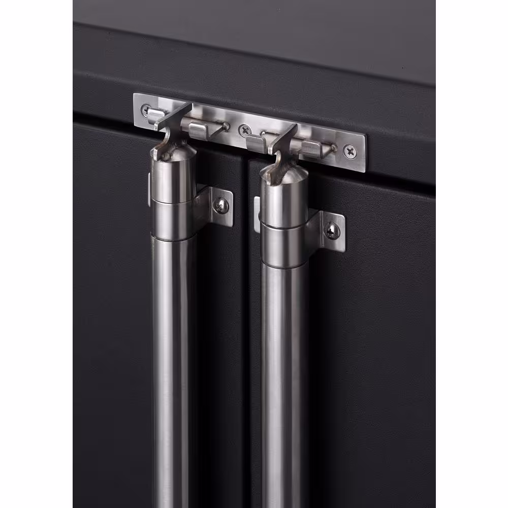 TRINITY PRO 36 in. W x 75.7 in. H x 24 in. D 18-Gauge Steel Garage Cabinet Locker in Black