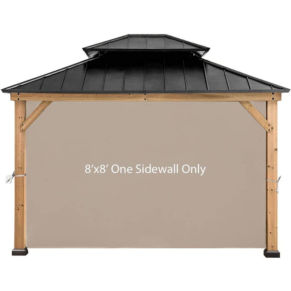 CoastShade 8 ft. x 8 ft. Only 1-Panel Sidewall in Beige