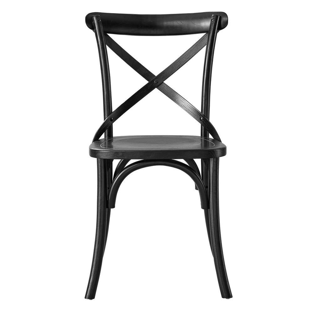 MODWAY Gear Dining Side Chair in Black