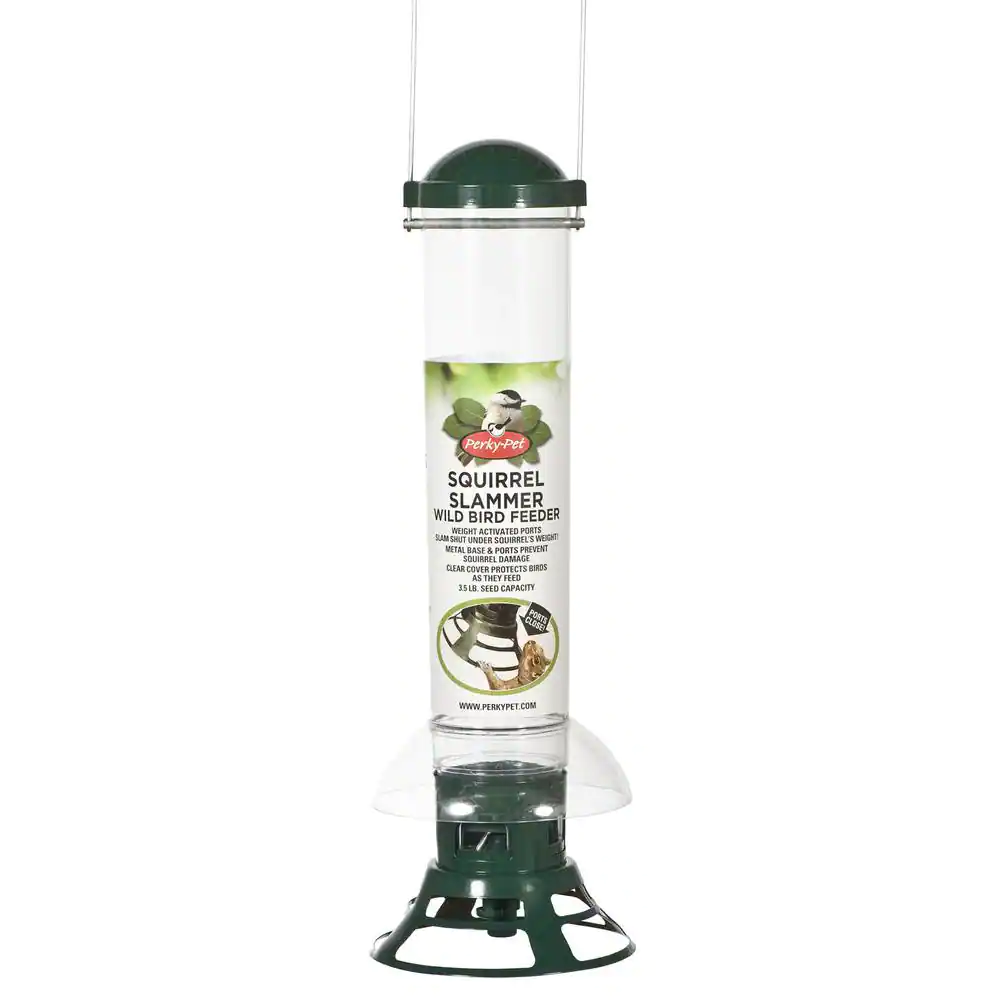 Perky-Pet Squirrel Slammer SquirrelÂ Resistant WildÂ Bird Feeder - 3.5 lb. Capacity