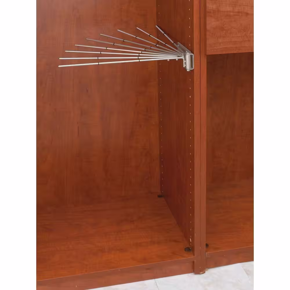 Rev-A-Shelf Nickel Steel Clothes Rack 16.13 in. W x 2.25 in. H