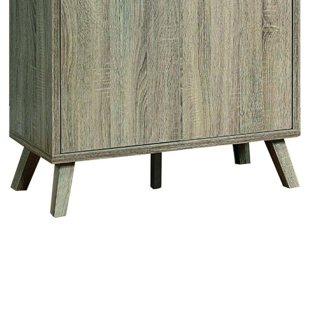 Benjara 47.25 in. H x 31 in. W Gray Wood Shoe Storage Cabinet