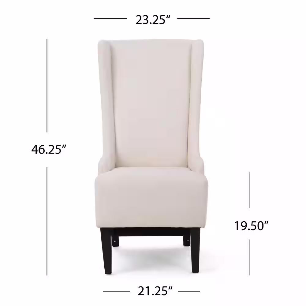 None Callie Beige Fabric Parsons Chair