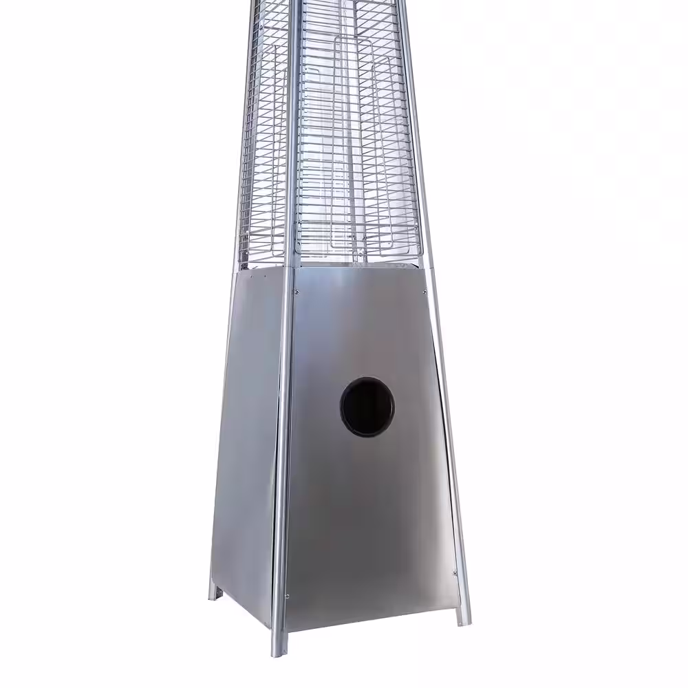 Uixe 40,000 BTU Metal Hammer Golden Pyramid Flame Propane Patio Heater