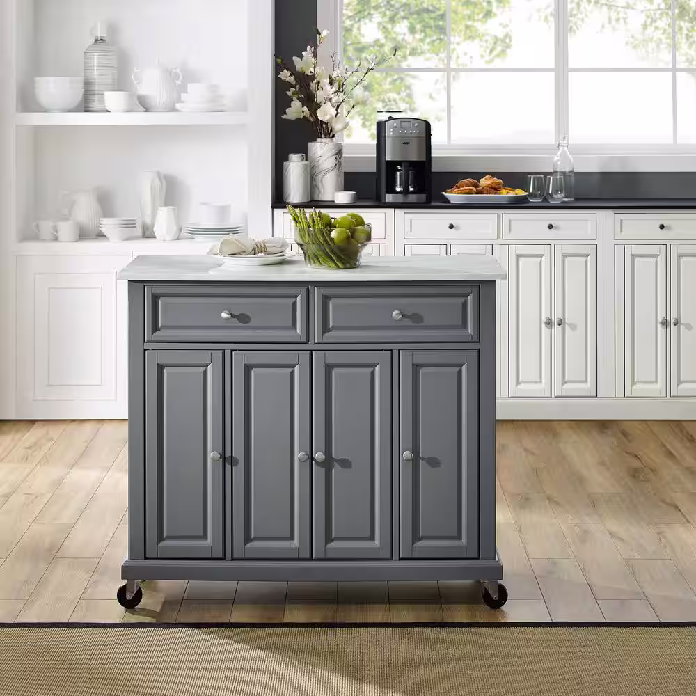 CROSLEY FURNITURE Avery Gray Kitchen Cart
