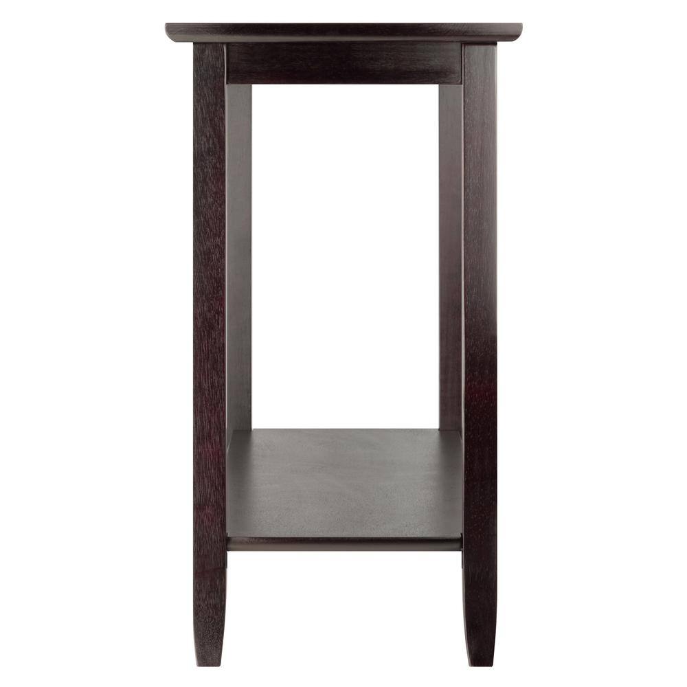 WINSOME WOOD Genoa 40 in. Espresso Rectangle Composite Console Table with Shelves