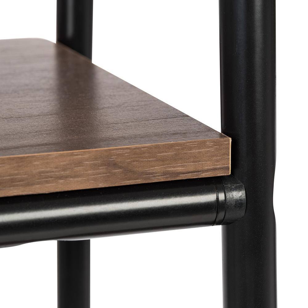 None Black Metal Garment Clothes Rack 40 in. W x 60 in. H